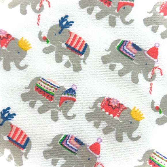Roller Rabbit, infant, unisex, holiday, Christmas elephant pajamas - Picture 4 of 7